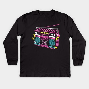 Ghetto Blaster Kids Long Sleeve T-Shirt